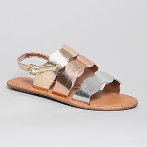 Gap Kids 3 tone metallic sandals - NEW - Picture 4 of 11
